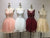 Floral Applique A-line Homecoming Dress