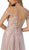 Nox Anabel - S265 Embroidered Off-Shoulder A-line Dress In Pink