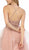 Nox Anabel - S266 Embellished Halter Ruffled A-line Dress In Pink