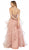 Nox Anabel - S266 Embellished Halter Ruffled A-line Dress In Pink