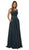 Nox Anabel - S267 Embellished Scoop Neck A-line Dress In Green