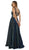 Nox Anabel - S267 Embellished Scoop Neck A-line Dress In Green