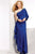s6999 Asymmetrical Ruffled Evening Gown