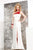 s7002 One Shoulder Strap Gown with Slit