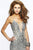 s7377 Multi Sequined Illusion Evening Dress