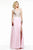 s7503 Floral Appliqued Illusion A-Line Gown