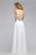 s7503 Floral Appliqued Illusion A-Line Gown