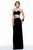 Bejeweled Illusion Two-Piece Long Evening Gown S7511