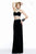 Bejeweled Illusion Two-Piece Long Evening Gown S7511