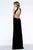 Bejeweled Illusion Two-Piece Long Evening Gown S7511