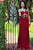 Bejeweled Illusion Two-Piece Long Evening Gown S7511