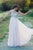 s7560 Chiffon v-neck evening dress with beaded bodice