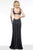 s7568 Sleeveless Stretch Tulle Evening Gown