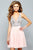 s7670 Sleeveless Beaded Chiffon A Line Cocktail Dress