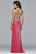 s7701 Jersey sweetheart evening dress with rhinestone details
