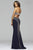 s7701 Jersey sweetheart evening dress with rhinestone details