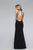 Faviana - S7709 Plunging V-Neck Evening Gown with Slit