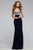 s7715e Strapless Embroidered Evening Dress