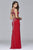 s7806 Jersey sweetheart evening dress with detail beading and front cut-outs