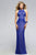 s7809 High Neck Lace Evening Gown