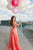 s7827 Frosted satin two piece with fully beaded bodice