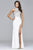 s7906 Long halter matte jersey dress with beading and cutouts