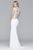 s7906 Long halter matte jersey dress with beading and cutouts