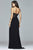 s7907 Sequined Lace Illusion Corset Sheath Gown