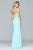 s7907 Sequined Lace Illusion Corset Sheath Gown