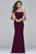 s7922 Long sweetheart neck dress with side cutouts