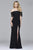 s7937 Off the shoulder jersey with hanging lace top