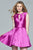 Sleeveless Jewel Neck Mikado Dress s8063
