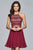Halter Neck Two-Piece Short Dress s8066