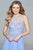 Beaded Halter Neck Chiffon Dress s8068