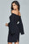 Off-Shoulder Short Crepe Dress s8076