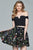 Off-Shoulder Cocktail Dress s8080