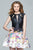 Floral Print Mikado Short Dress s8082