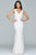 Embroidered Lace Evening Gown s8089