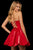 Sherri Hill - 52969 Straight Across Strapless A-Line Short Dress In Red