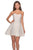 La Femme - 27334 Strapless Lace Sweetheart A-line Dress In White