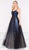 Colors Dress - 2003 Ombre Sequined Sweetheart Ballgown in Blue