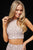 Sherri Hill - 52087 Beaded Two Piece Halter Short Dress In Pink
