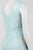 Sangria - DWKOJ57 Sequin V-neck A-line Dress in Green