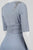 Sangria - SPWK0894 V-Neck Draped Chiffon Jersey Dress in Blue