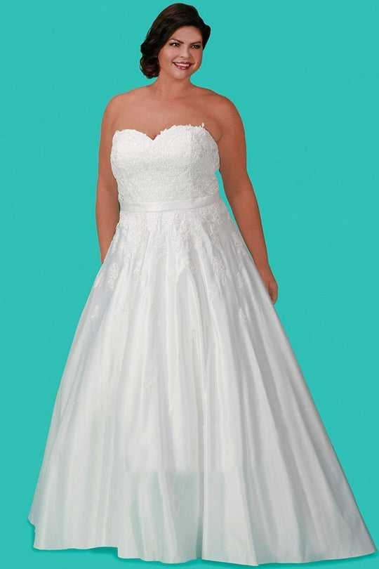 Strapless Long Lace Dress SC5215