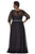 Lace Embellished Scoop Neck Chiffon A-Line Dress SC4075