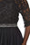 Lace Embellished Scoop Neck Chiffon A-Line Dress SC4075