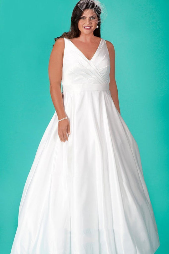 Long Sleeveless V-Neck Dress SC5204