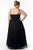 Sydney's Closet - Sweetheart Neckline with Spaghetti Straps A-line Dress SC7071 in Black