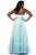 SC7145 Plus Size Dress in Crystal Blue